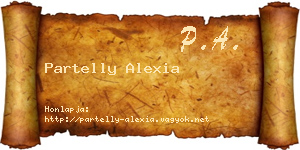 Partelly Alexia névjegykártya